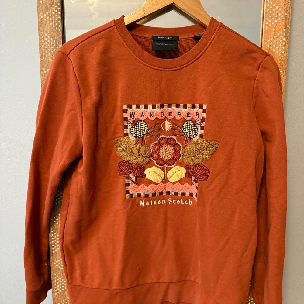 Scotch & Soda Orange Sweatshirt